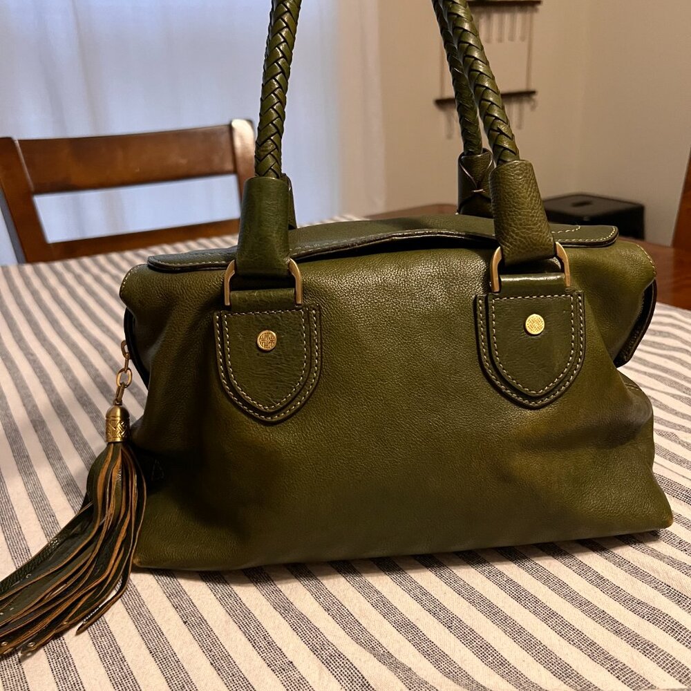 Cole Haan Leather Handbag with tassel